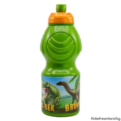 Спортна бутилка 400 мл, Динозавър