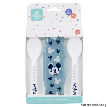 Комплект за пътуване от 2  лъжички с Мики Маус