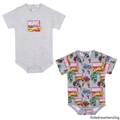 Комплект 2бр Бебешки бодита MARVEL