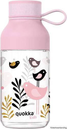 Детска бутилка Quokka Kids - Birds 430 мл