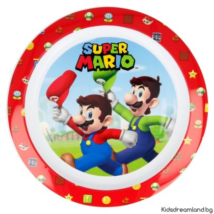 Детска микровълнова чиния Super Mario