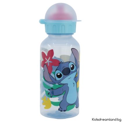 Ученическа бутилка 370мл Stitch Palms