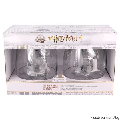 Комплект от 2 кристални чаши, Harry Potter