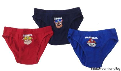 Комплект бельо от 3 броя слип Paw Patrol