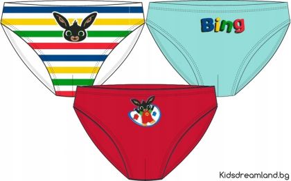 Комплект бельо от 3 броя слипове Bing