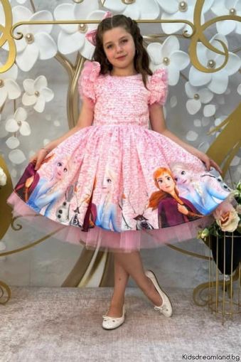 Eлегантна Детска Рокля Frozen 