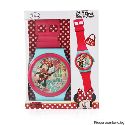Стенен часовник, Minnie Mouse, 92 см, Многоцветен