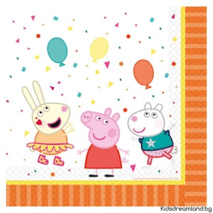 Салфетки Peppa Pig Amscan 33 x 33 см 16 бр