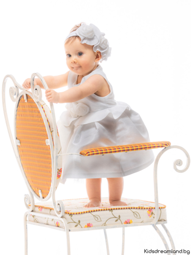 Официална бебешка рокля с цветя – Contrast