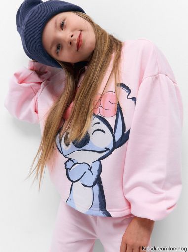 Спортен екип Lilo & Stitch, розов