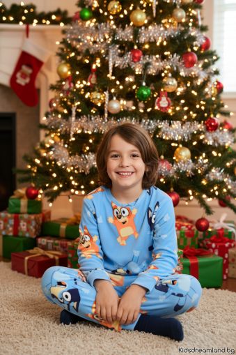 Детска топла пижама за момчета Bluey