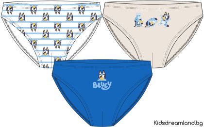 Комплект бельо от 3 броя слип Bluey
