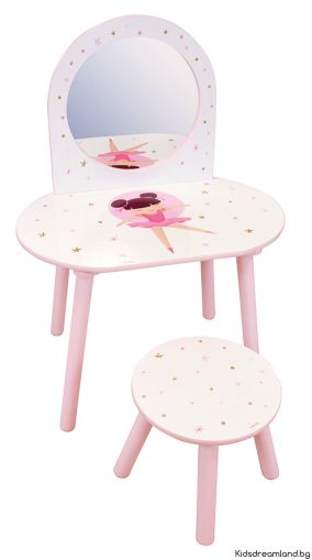 Детска Гримьорна Балерина с табуретка, Fun House