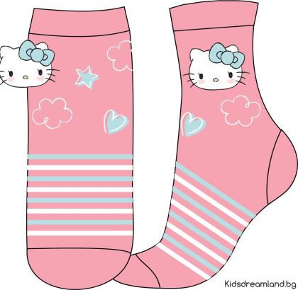 Лицензирани детски чорапи Hello Kitty