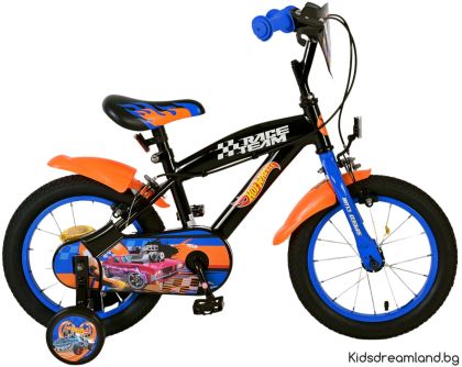Детски велосипед, Hot Wheels,  За Момчета - 14 инча с 2 ръчни спирачки