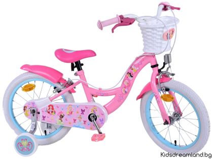 Детски велосипед Disney, Princess, За Момичета 16 инча с две ръчни спирачки