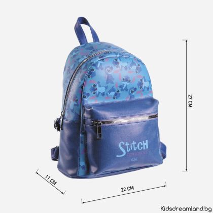 Eжедневна раница от изкуствена кожа, Lilo & Stitch