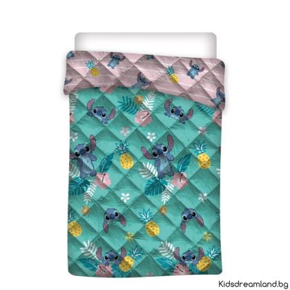 Завивка с щампа Lilo & Stitch -Юрган 