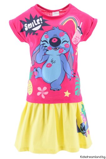 Комплект от 2 части Lilo & Stitch – Тениска и Полa 100% Памук