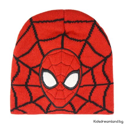 Зимна 3D шапка за момче Spiderman