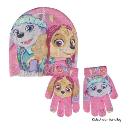 КОМПЛЕКТ РЪКАВИЦИ И ШАПКА PAW PATROL
