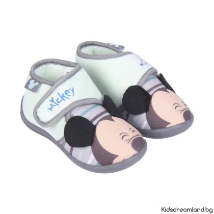 MICKEY MOUSE ЗАТВОРЕНИ ДОМАШНИ ПАНТОФКИ С ГУМЕНА ПОДМЕТКА