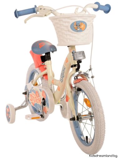 Детски велосипед Disney Stitch за Момичета - 14 инча с  ръчнa спирачкa