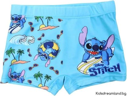 Disney Детски бански костюм боксерки STITCH,