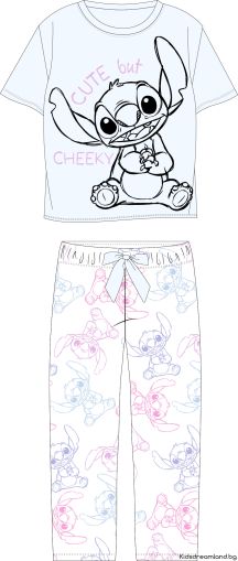 Дамска пижама Lilo & Stitch – „Сладко, но нахално“ | 100% Памук