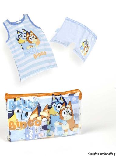  Детско бельо Bluey – комплект с тоалетен несесер