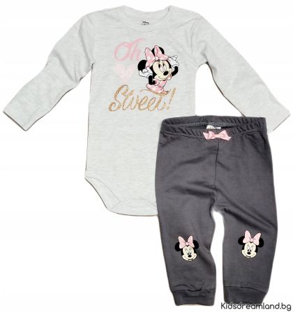 Бебешко боди + панталон Minnie Mouse