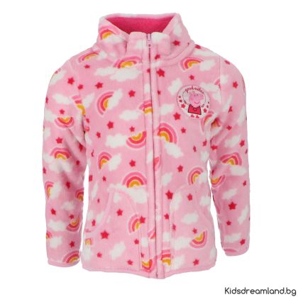  Детско поларено яке с мотива на Пепа Пиг за момичета