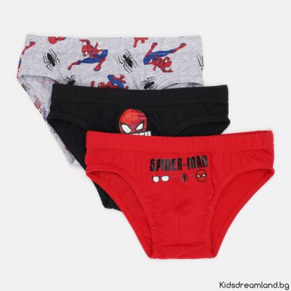Комплект бельо от 3 броя слип Spiderman