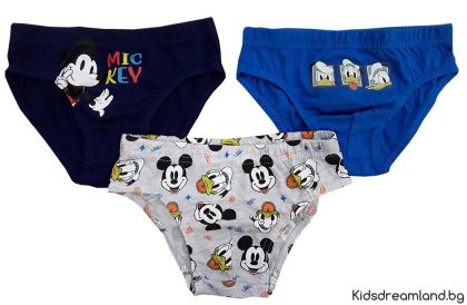Комплект бельо от 3 броя слип Mickey Mouse