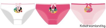Комплект бельо от 3 броя бикини Minnie Mouse