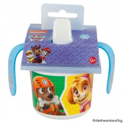 Преходна чаша с дръжки Пес патрул, 250 ml