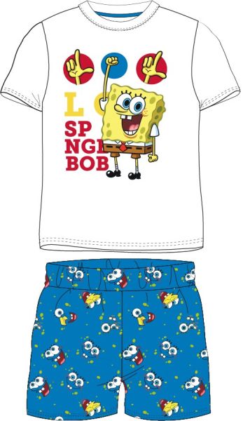 Лятна детска пижама Sponge Bob от две части – 100% памук