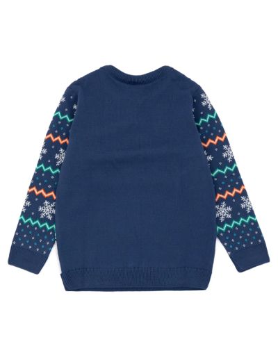 Плетен коледен пуловер Sponge BOB