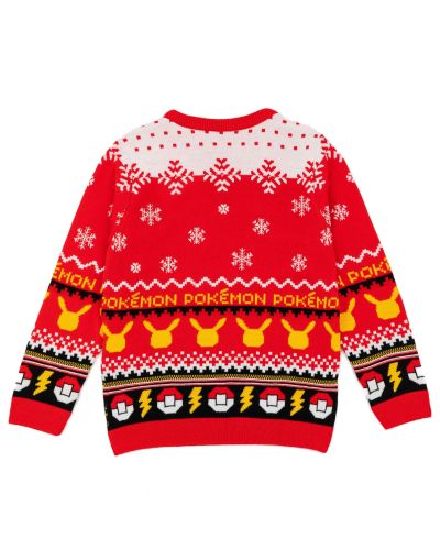 Плетен коледен пуловер Pokemon