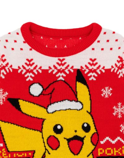 Плетен коледен пуловер Pokemon