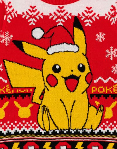Плетен коледен пуловер Pokemon