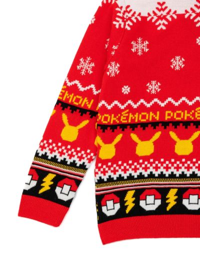 Плетен коледен пуловер Pokemon