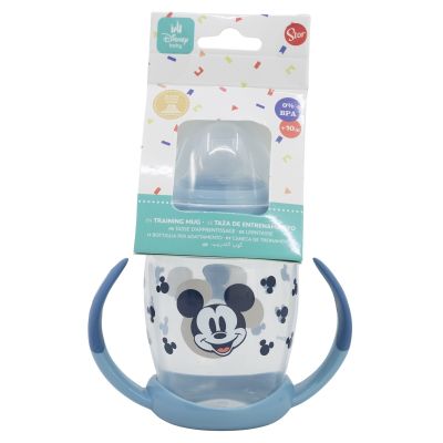 СИЛИКОНОВО ШИШЕ ЗА БЕБЕТА 270 МЛ  МИКИ МАУС Пълна с усмивки