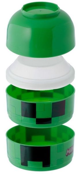 Кутия за храна Puckator - Minecraft Creeper, 3 части