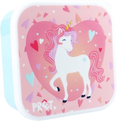 Кутия за обяд Snackbox 3 в 1 – дизайн с еднорог