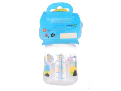 Шише с широко гърло, силиконов биберон, 3 позиции Baby Shark