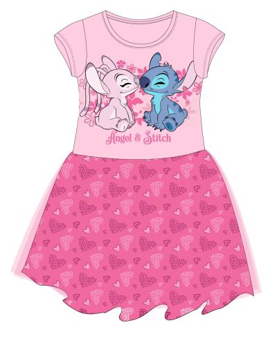 РОКЛЯ ЗА МОМИЧЕ С ТЮЛ Lilo & Stitch