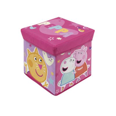 СГЪВАЕМА ТЕКСТИЛНА СЕДАЛКА ЗА СЪХРАНЕНИЕ PEPPA PIG 30X30X30СМ