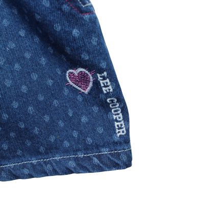 Дънкова рокля с яка и колан на талията Lee Cooper