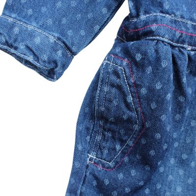 Дънкова рокля с яка и колан на талията Lee Cooper